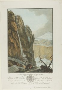 Vue du Schild-Wald-Bach, Prise Enhiver - Charles Melchior Descourtis