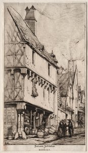 Une vieille maison à Bourges, parfois appelée la Maison du Musicien - Charles Meryon