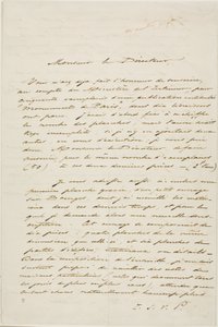 Lettre autographe de Charles Meryon - Charles Meryon