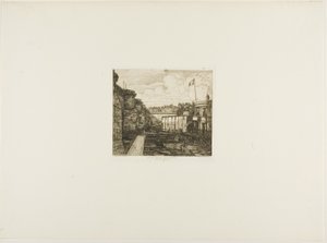 Établissement de bains froids Chevrier, Paris - Charles Meryon
