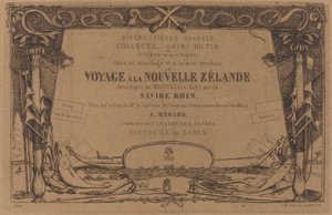 Couverture du "Voyage à la Nouvelle-Zélande" - Charles Meryon