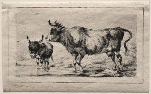 Vache et âne, 1849 - Charles Meryon
