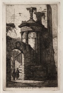 Entrée du couvent des Capucins français à Athènes
