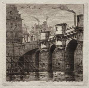 Eaux-fortes de Paris : Le Nouveau Pont