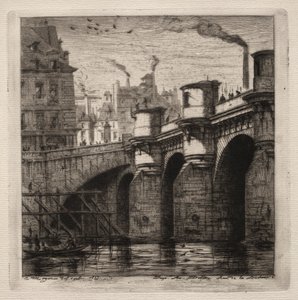 Eaux-fortes de Paris : Le Pont Neuf