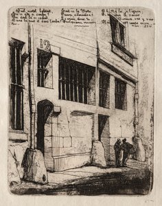 Eaux-fortes de Paris : La rue des Mauvais Garçons, 1854 - Charles Meryon