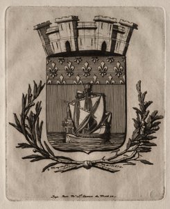 Eaux-fortes de Paris : Les Armes symboliques de la ville de Paris, 1854