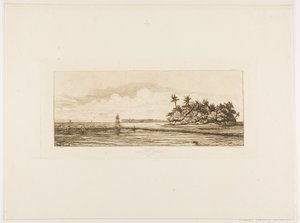 Océanie : Pêche, près des îles à palmiers du groupe Uea ou Wallis, 1845