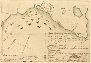Plan du Combat de Sinope - Charles Meryon