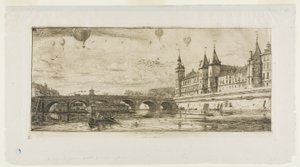 Pont-au-Change, Paris - Charles Meryon