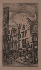 Rue des Toilés, Bourges - Charles Meryon