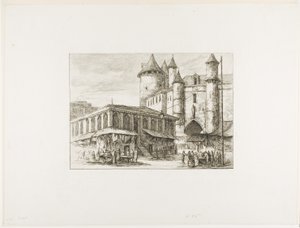Le Grand Châtelet, Paris, c. 1780, d