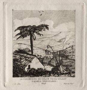La hutte du vieux soldat colon à Akaroa, 1845