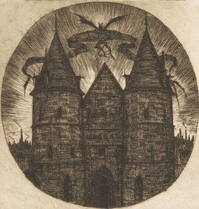 La Vieille Porte du Palais de Justice, Paris, 1854