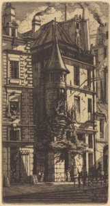 Tourelle de la Rue de la Tixeranderie, Paris - Charles Meryon