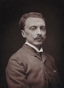 Album Artistique et Biographique, 5ème année, Salon 1885; portrait du peintre français Alfred Paul Marie de Richemont (1857-1911)