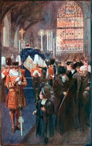 La mise en bière du roi Édouard VII