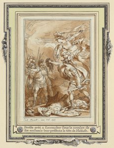 Persée Transformant Phinée en Pierre avec la Tête de Méduse
