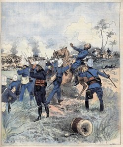 Commandant Faurax mort à la bataille de Dogba le 19 septembre 1892 au Dahomey (actuel Bénin) d