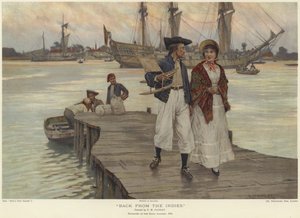 Retour des Indes (lithographie couleur)