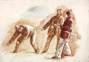 Étude de pêcheurs au travail