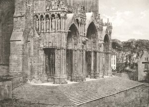 Cathédrale de Chartres - Portique du Midi XIIe Siècle, c. 1854, imprimé c. 1857