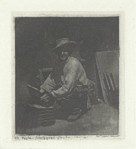 Maçon agenouillé - Charles Nègre