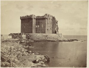 [The Castle on the Island of Saint-Honorat, near Cannes] / [Le château de île Saint-Honorat, près de Cannes]