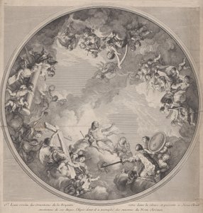 Saint Louis présentant son épée au Christ, d