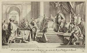 Prise de possession du comté de Toulouse au nom du roi Philippe III de France