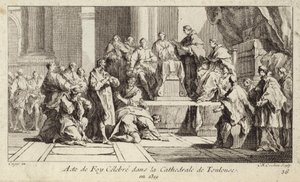 Cathares repentants déclarant leur foi dans la religion catholique à la cathédrale de Toulouse, France - Charles Nicolas II Cochin