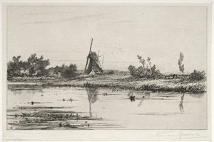 Le bord au Gein - Charles Nicolas Storm van 
