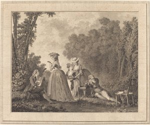 Le concert agréable - Charles Nicolas Varin after Nicolas Lavreince