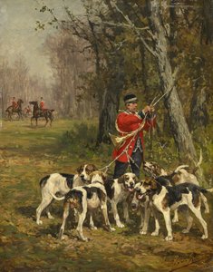 Chiens de chasse, vers 1850-97