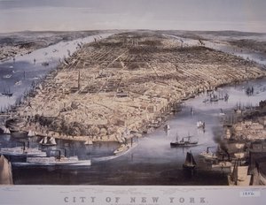 Ville de New York, imprimée et publiée par N. Currier