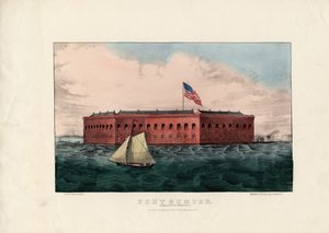 Fort Sumter : Port de Charleston, S.C., publié par Currier et Ives, vers 1861