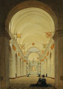 Intérieur de la cathédrale de Buenos Aires - Charles Pellegrini