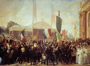 Entrée triomphale du prince-président Louis Napoléon Bonaparte à Paris le 17 octobre - Charles Philippe Lariviere