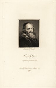 Portrait de Hendrick Goltzius, graveur, dessinateur et peintre né en Allemagne et actif aux Pays-Bas - Charles Pye