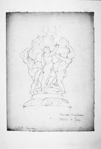 Candélabre en bronze, Certosa di Pavia - Charles Rennie Mackintosh