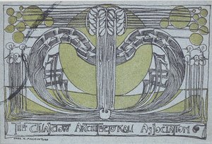 Programme de Conversazione pour la Glasgow Architectural Association, 1894 - Charles Rennie Mackintosh