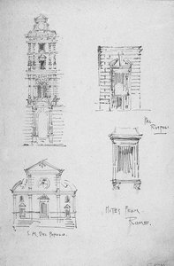 Notes de Rome, 1891 - Charles Rennie Mackintosh