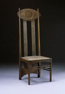 Chaise haute rare et importante, vers 1898-99 - Charles Rennie Mackintosh
