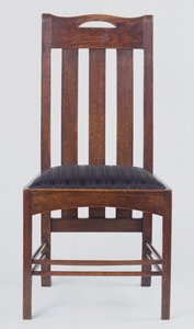 Chaise latérale, une paire, fabriquée pour les salons de thé Argyle Street de Miss Cranston, Glasgow, 1896 - Charles Rennie Mackintosh