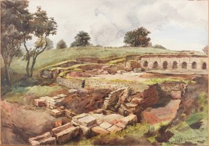 Maison de bain à Chesters depuis le nord-est