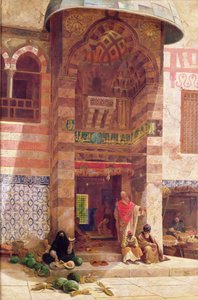 Devant la mosquée