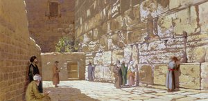Le Mur des Lamentations, à Jérusalem, 1872 - Charles Robertson