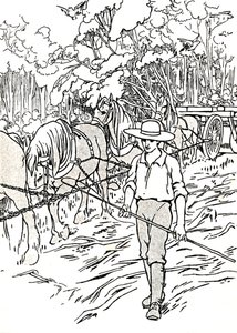 Un colon défrichant sa terre, 1912