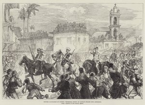 Occupation britannique de Chypre, entrée triomphale du capitaine Swaine à Levconico