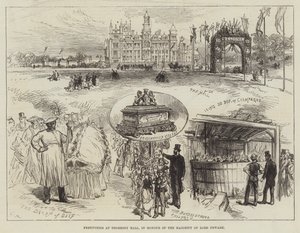 Festivités à Thoresby Hall, en l
